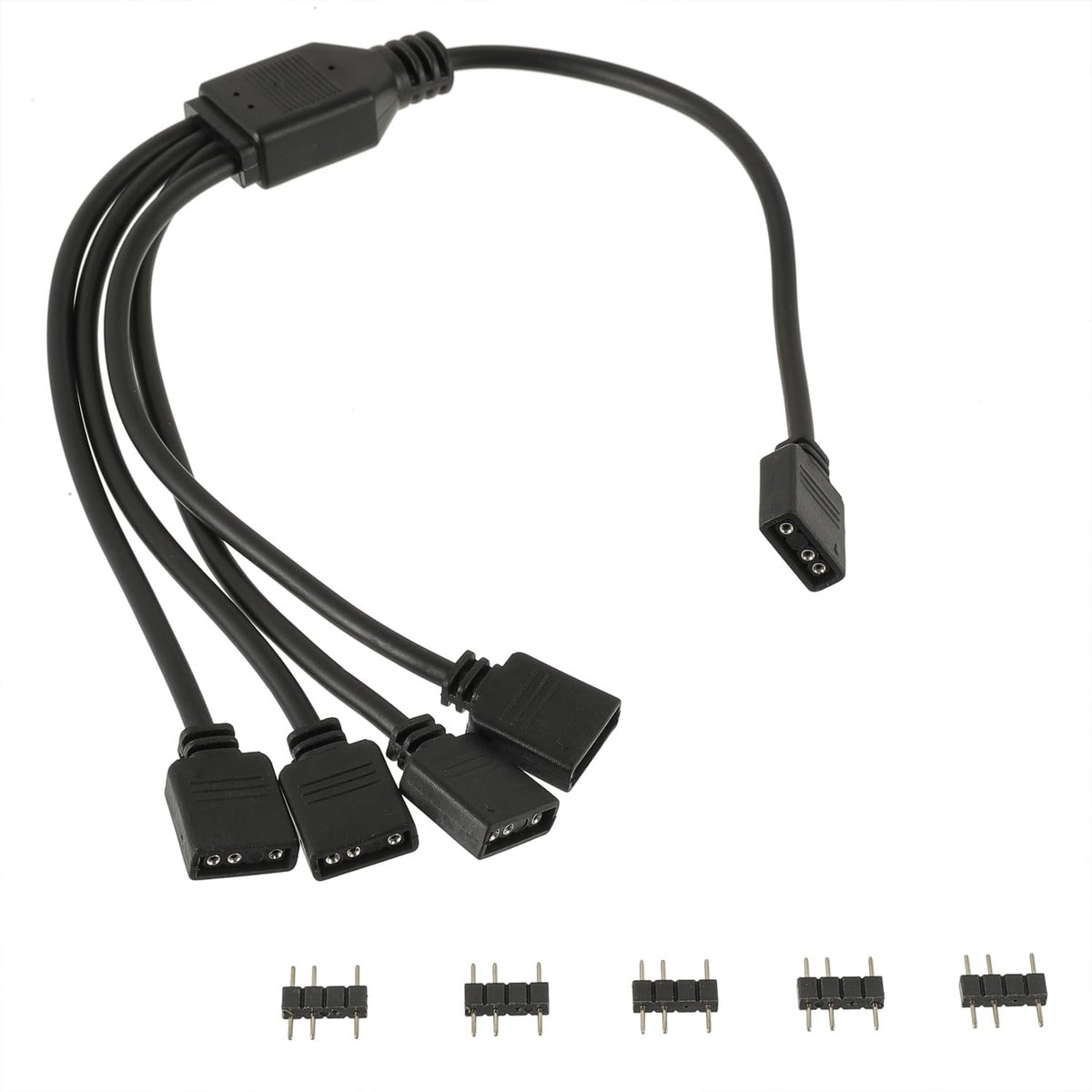 ARGB 5V 3Pin 1 bus naar 4 stekkers voor CPU en ARGB 5V ventilator