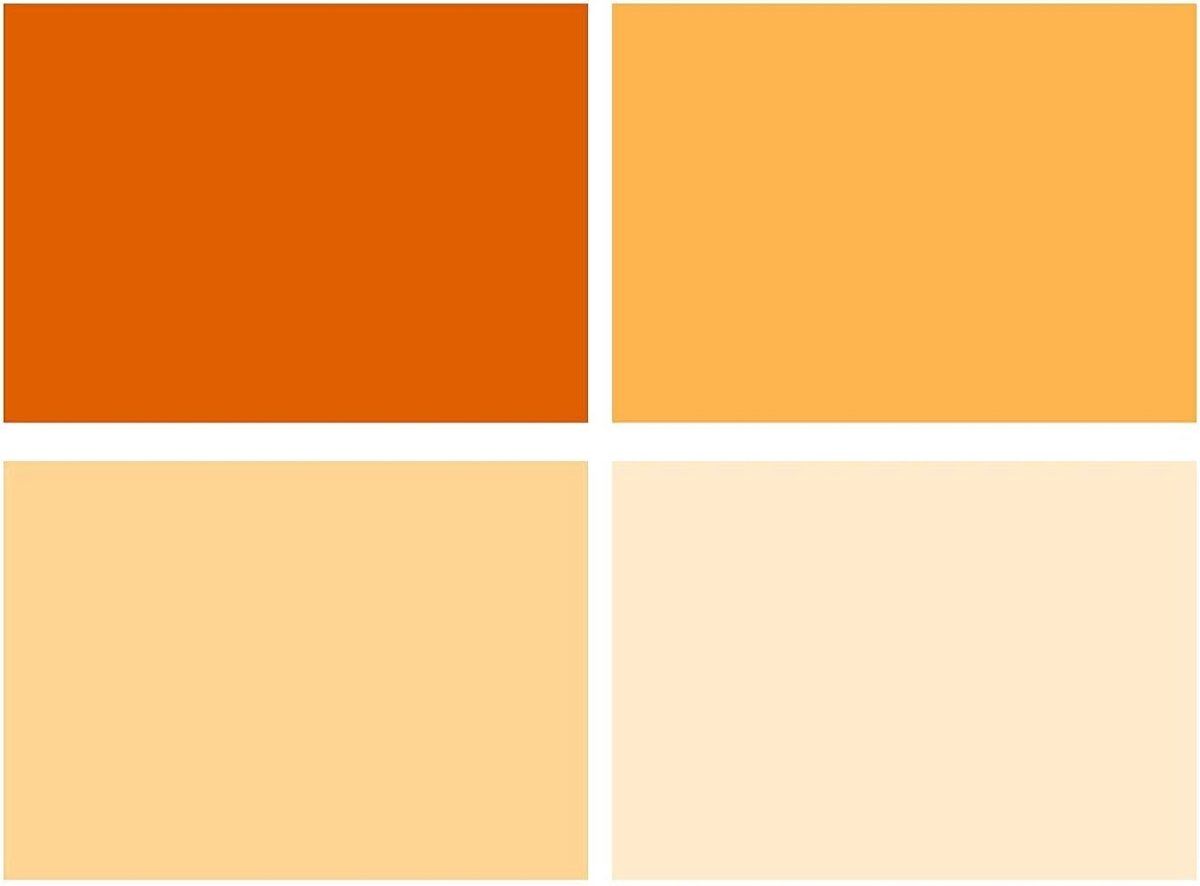 4 Stuks Professionele Oranje Filterfolie 40 x 50 cm Transparante
