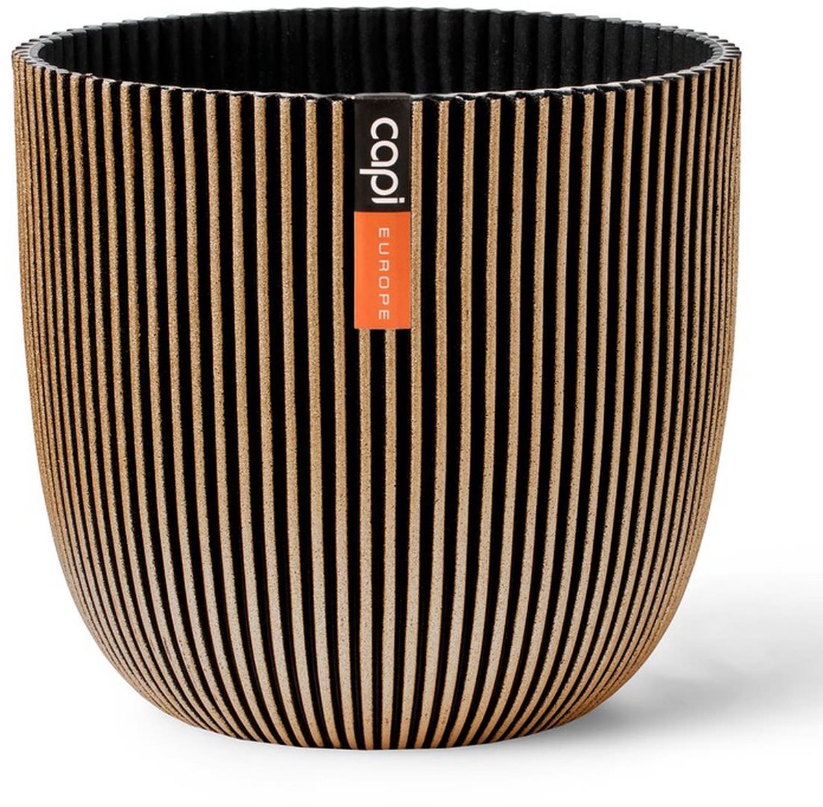Capi Europe Bowl Pot Groove Made With - 25x23 - Gold