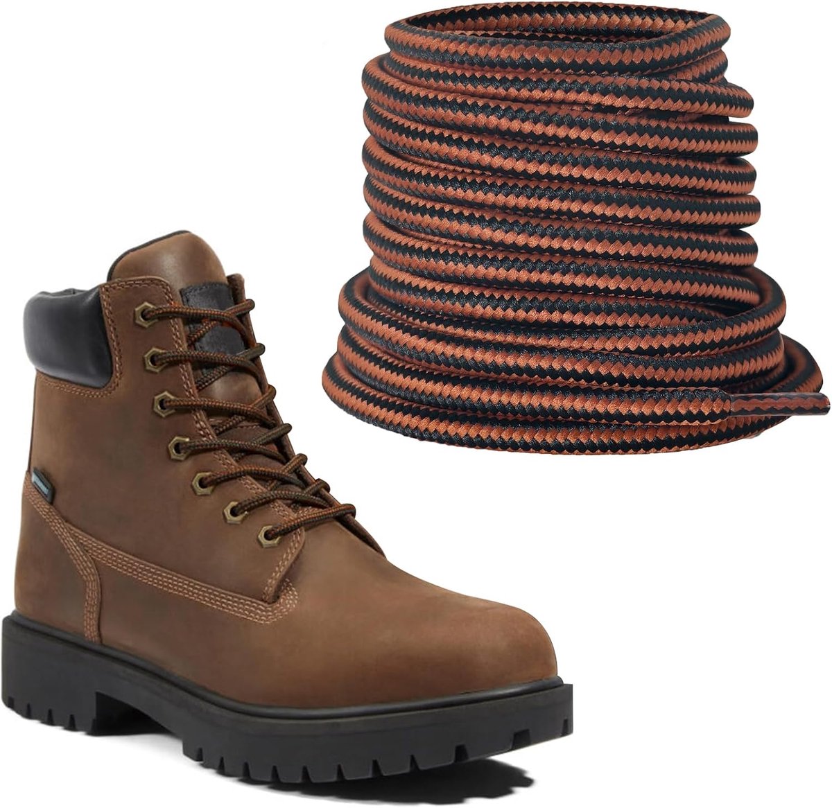 veters voor Timberland Wandelen, Heavy Duty Ronde Vervanging voor Werklaarzen Duurzame Outdoor Gevlochten Veter