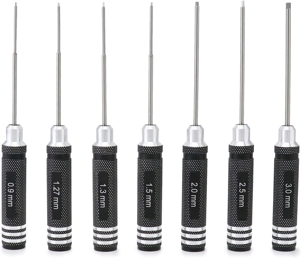 7-delige Hex Schroevendraaierset voor RC Auto's, Botensport en Drones - Inclusief 0.9mm tot 3mm Maten