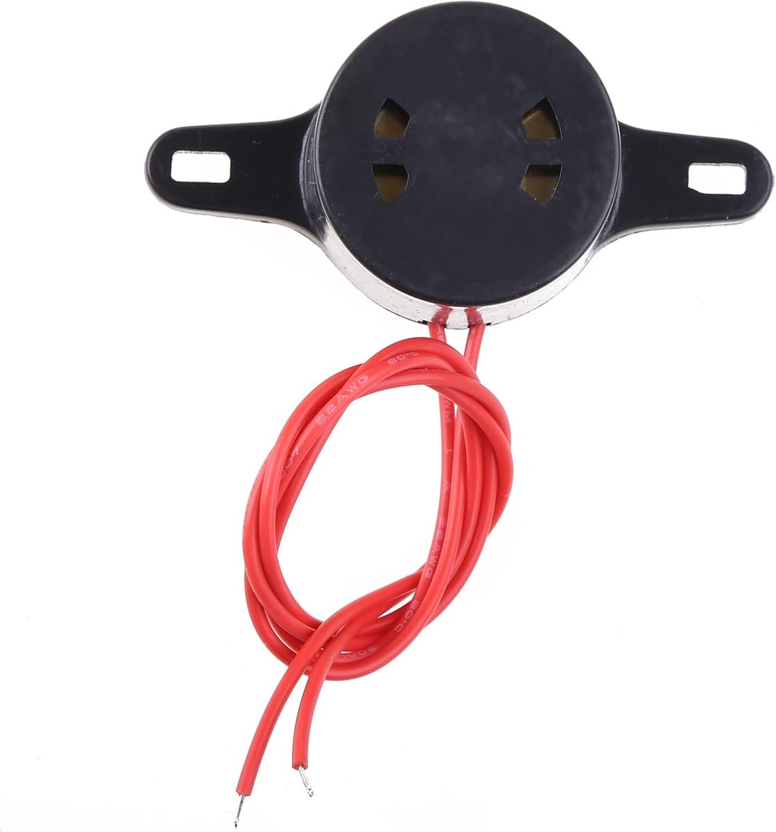 220 V elektronische zoemer, continu alarm, sirene, waterdicht, met akoestisch geluid, voor thuis, school, ziekenhuis, ABS, zwart