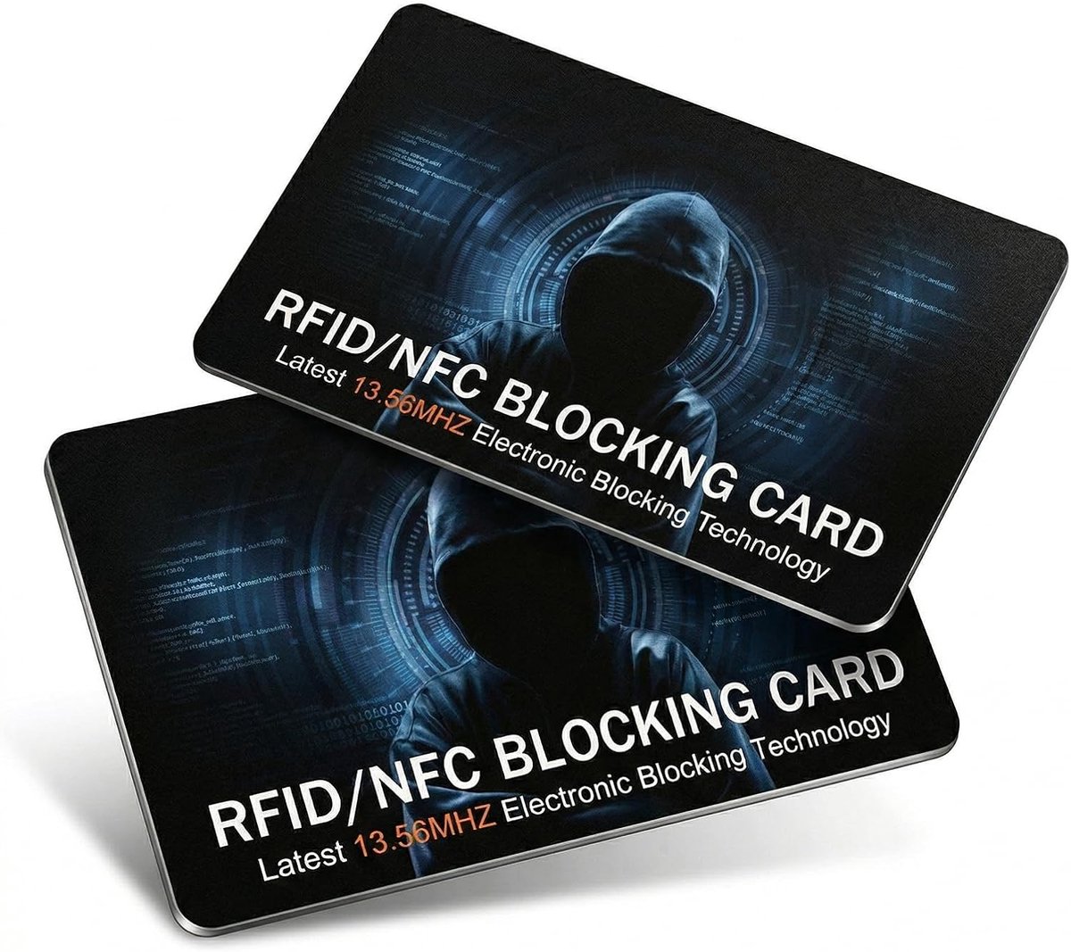 2 stuks anti-RFID-kaarten (ultradun) | volledige bescherming tegen hackers