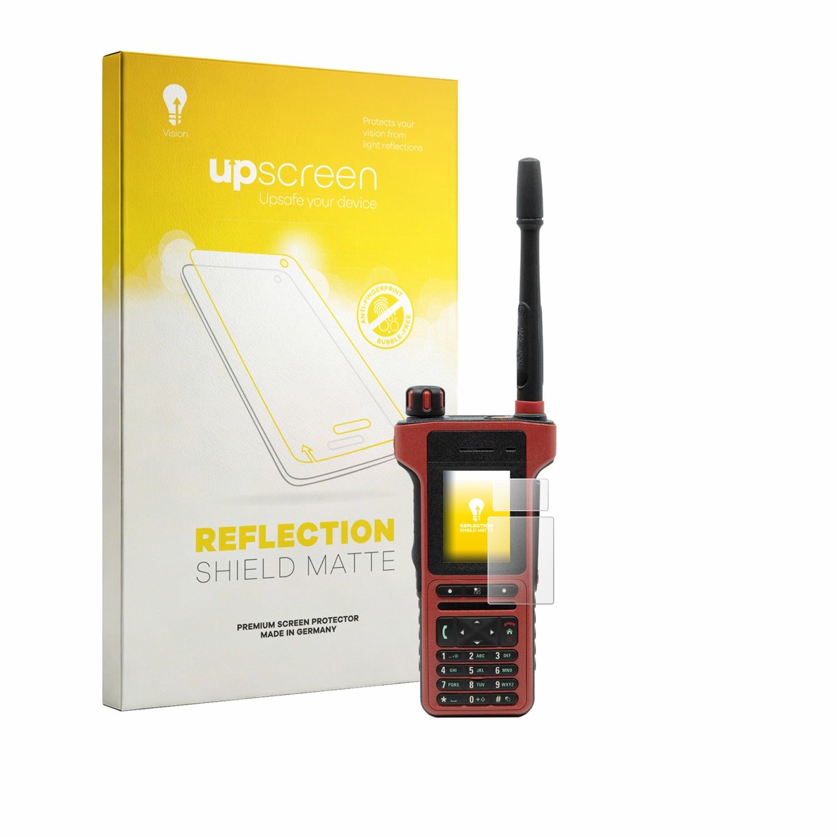 upscreen - Screenprotector voor Motorola MTP8550Ex - Folie Beschermfolie anti glare matte