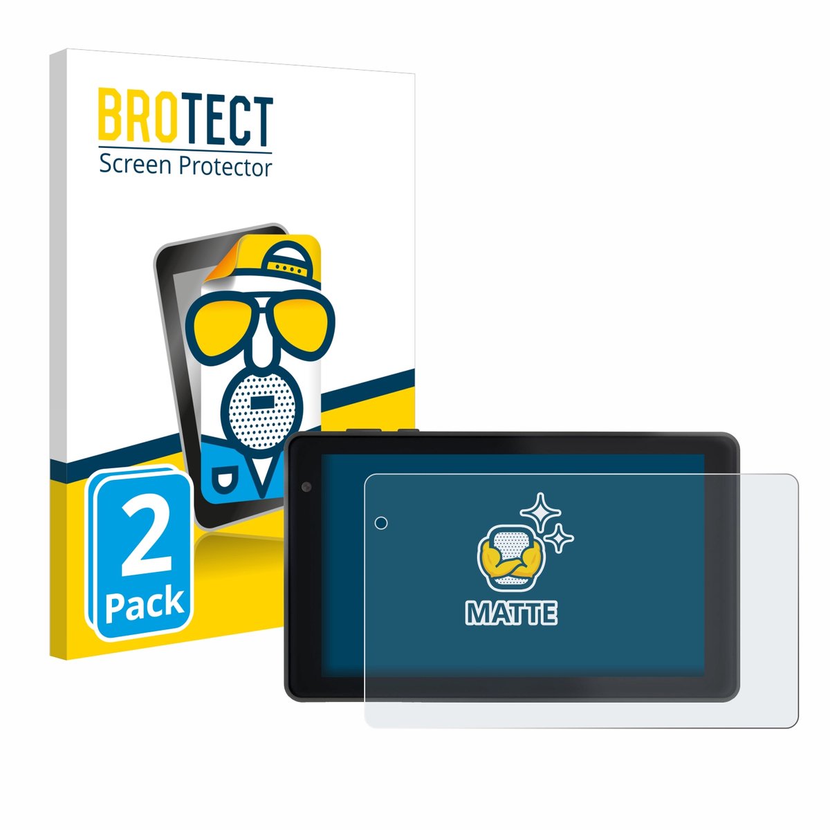 BROTECT - Screenprotector voor Lisciani Mio Tab 7 - Folie Beschermfolie matte 2 Stuks
