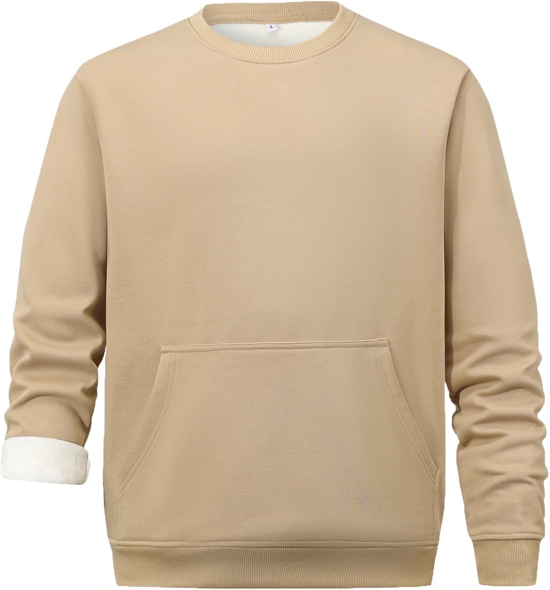 Sweatshirts Warm Fleece Pullover met Kängurutasche