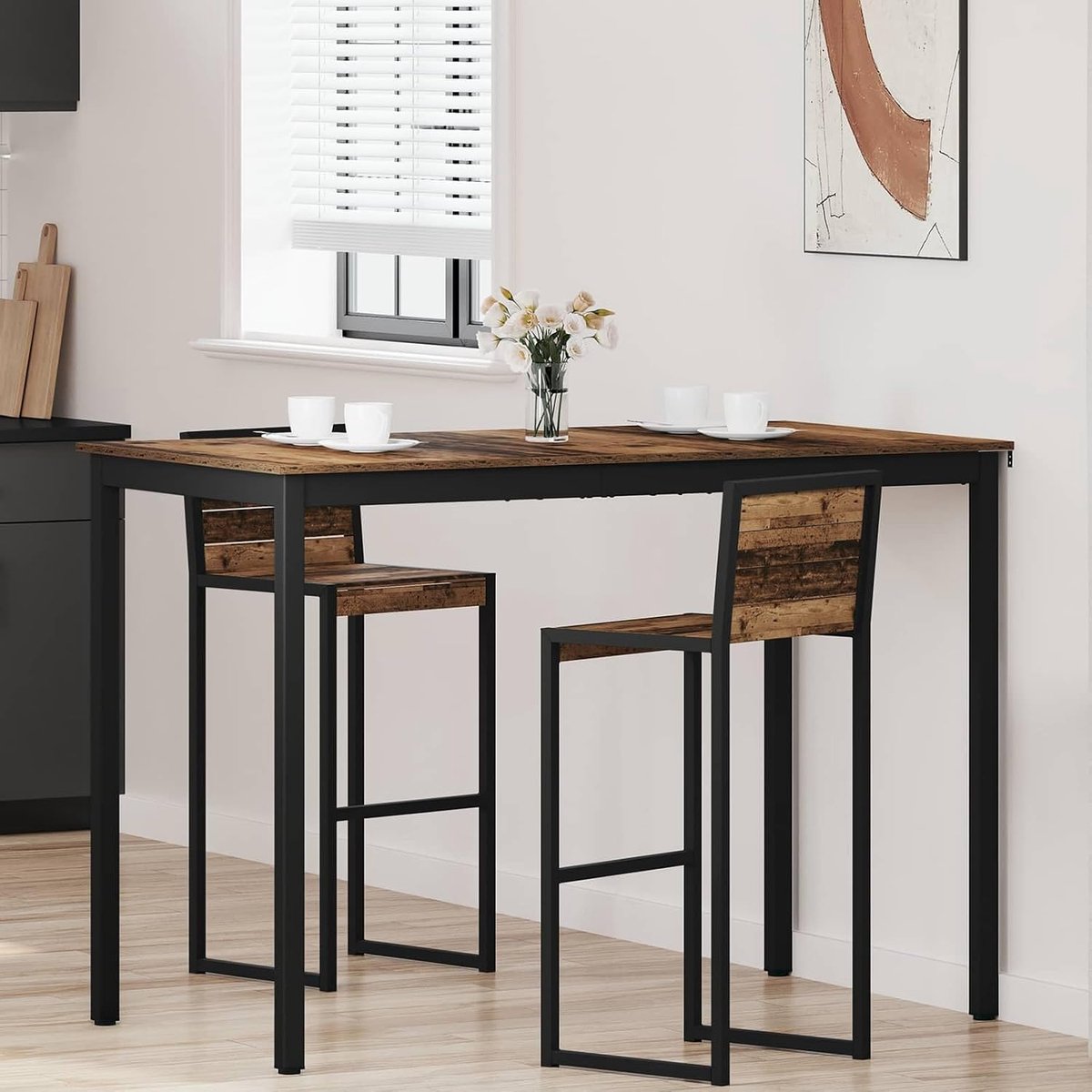 Hout keuken eettafel Eenvoudig elegant 150x80x105 cm