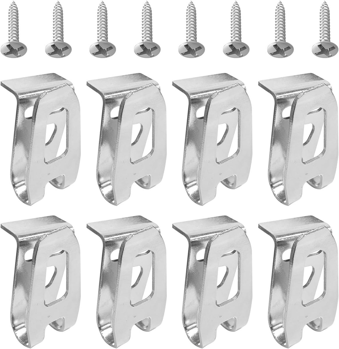 8 Stukken Gereedschapsgespen En 8 Stukken Schroeven, Roestvrij Staal, Duurzaam En Vervormingsbestendig, Accessoires Voor Opslag Van Elektrisch Gereedschap, Geschikt Voor Riemen.