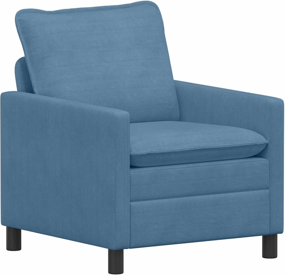Corduroy bank, 76 x 81 x 87,5 cm, met metalen frame
