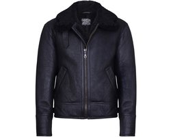 Leather Heren B3 'Air Force' Real Shearling Schapenvacht Aviator Pilot Vliegende Jas