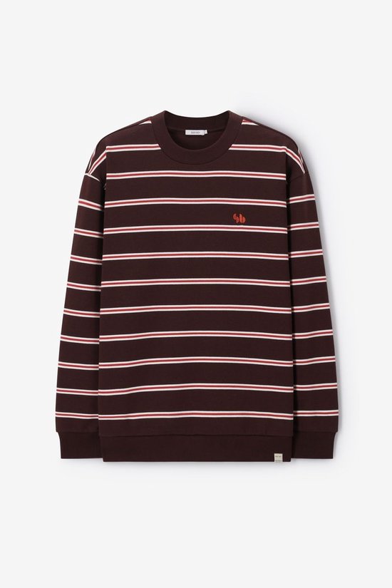 Donkerbruine Gestreepte Sweater