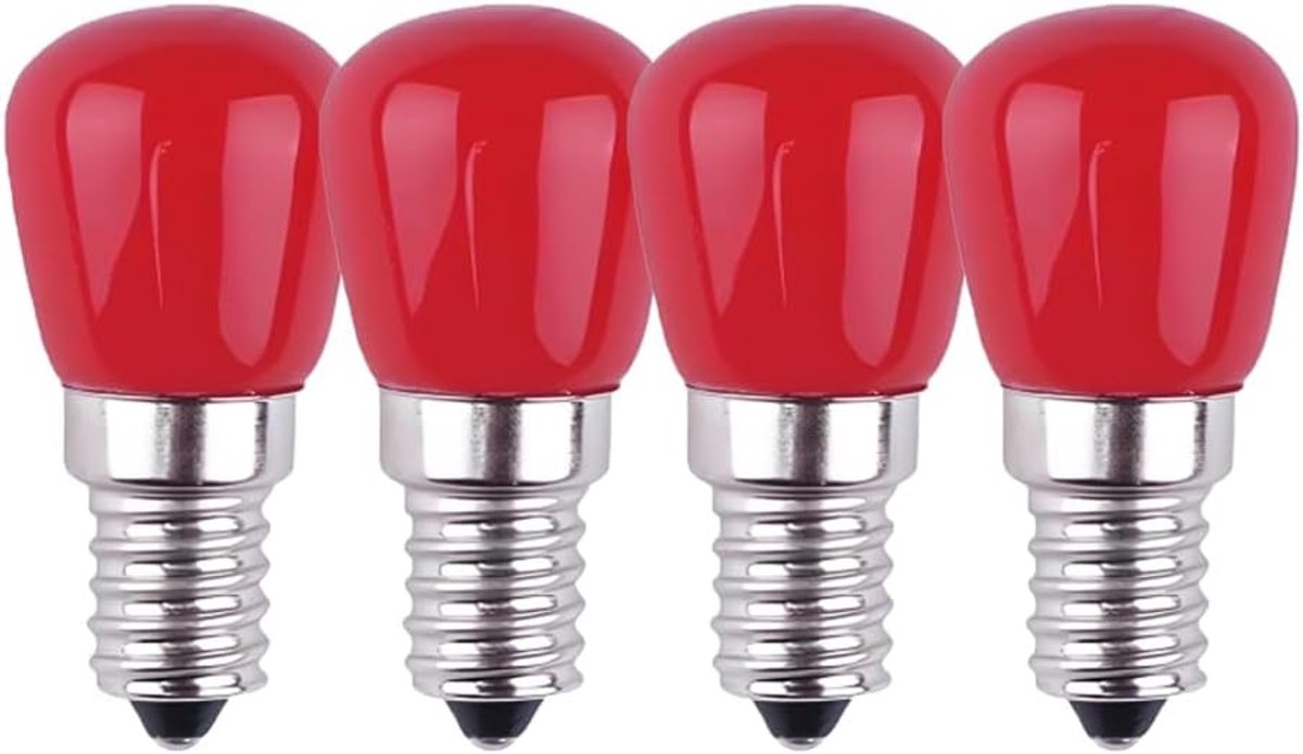 Rode LED-Gloeilamp - 3W, 25W Vervanging - Decoratieve Sfeerverlichting Voor Halloween, Kerstmis - 4 Stuks