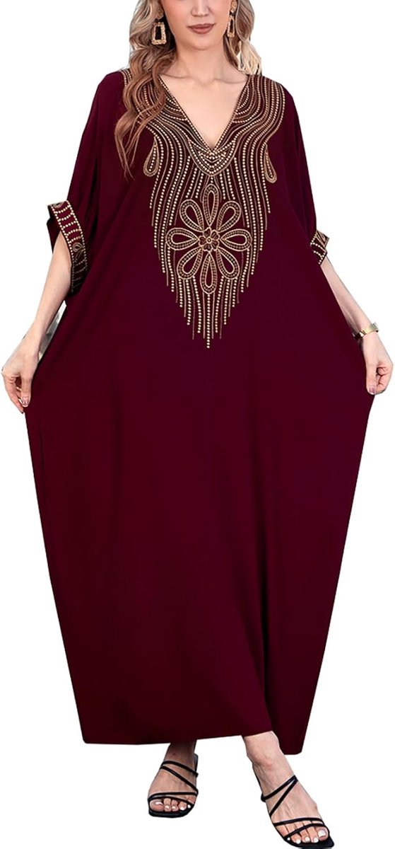 Strandjurk voor dames, maxi-badpak, kaftan, kimono, zee, strand