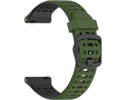 20 mm 22 mm siliconen bandje compatibel met Coros Pace 4/3/2/APEX 2/2 PRO/APEX 42mm 46mm/PRO, snelsluiting tweekleurig sportbandje voor dames en heren