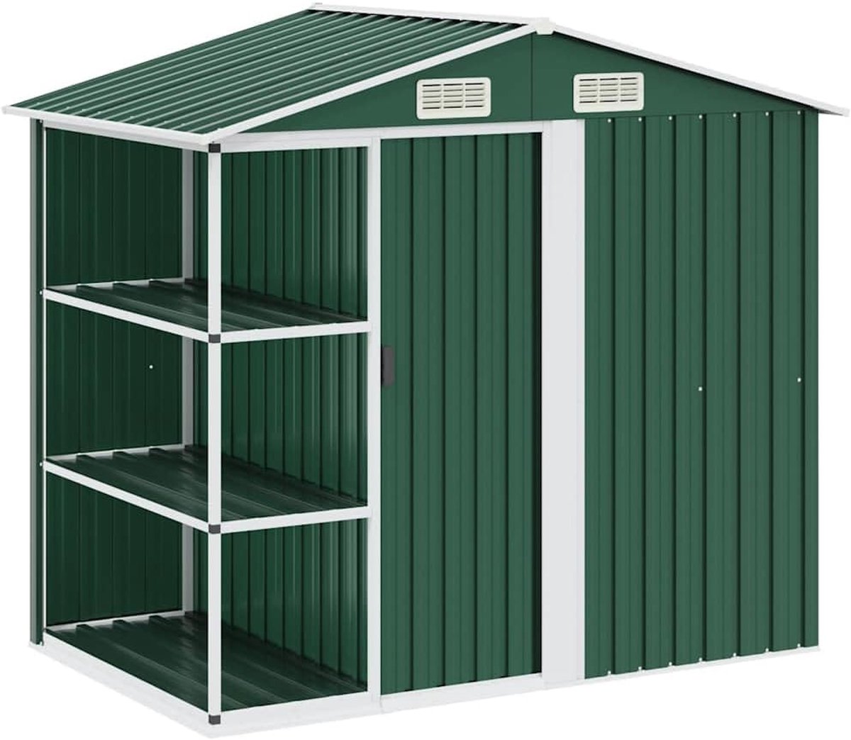 Ijzer tuinhuis groen 205x130x183 cm