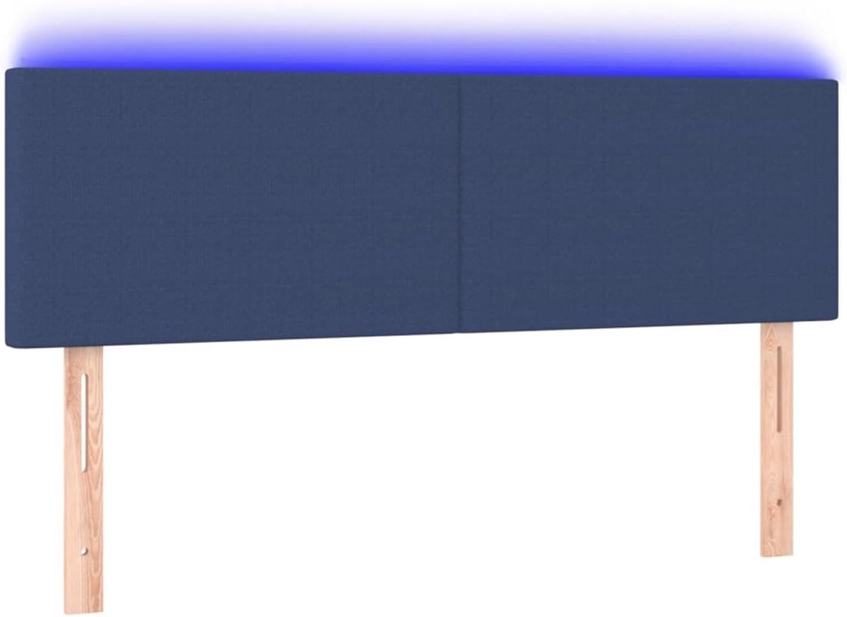 Hoofdeinde crème, 144 x 5 x 78/88 cm, stof, voor bedden zonder hoofdeinde, ideaal voor slaapkamer en moderne woonkamers, eenvoudige montage, gemakkelijk te reinigen en rugvriendelijk zitten