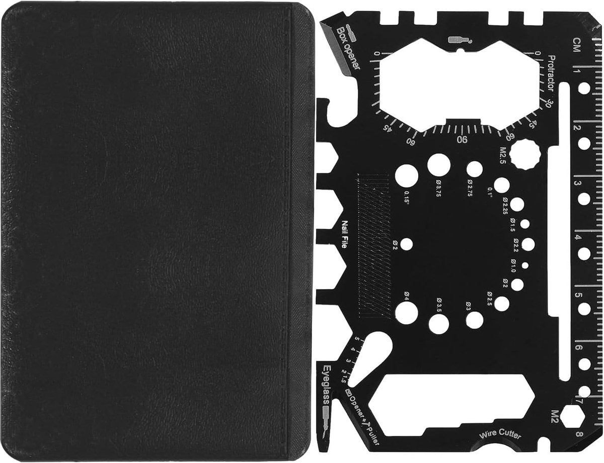 Multitool kaart survivalgereedschap voor outdoor dagelijks gebruik, compact