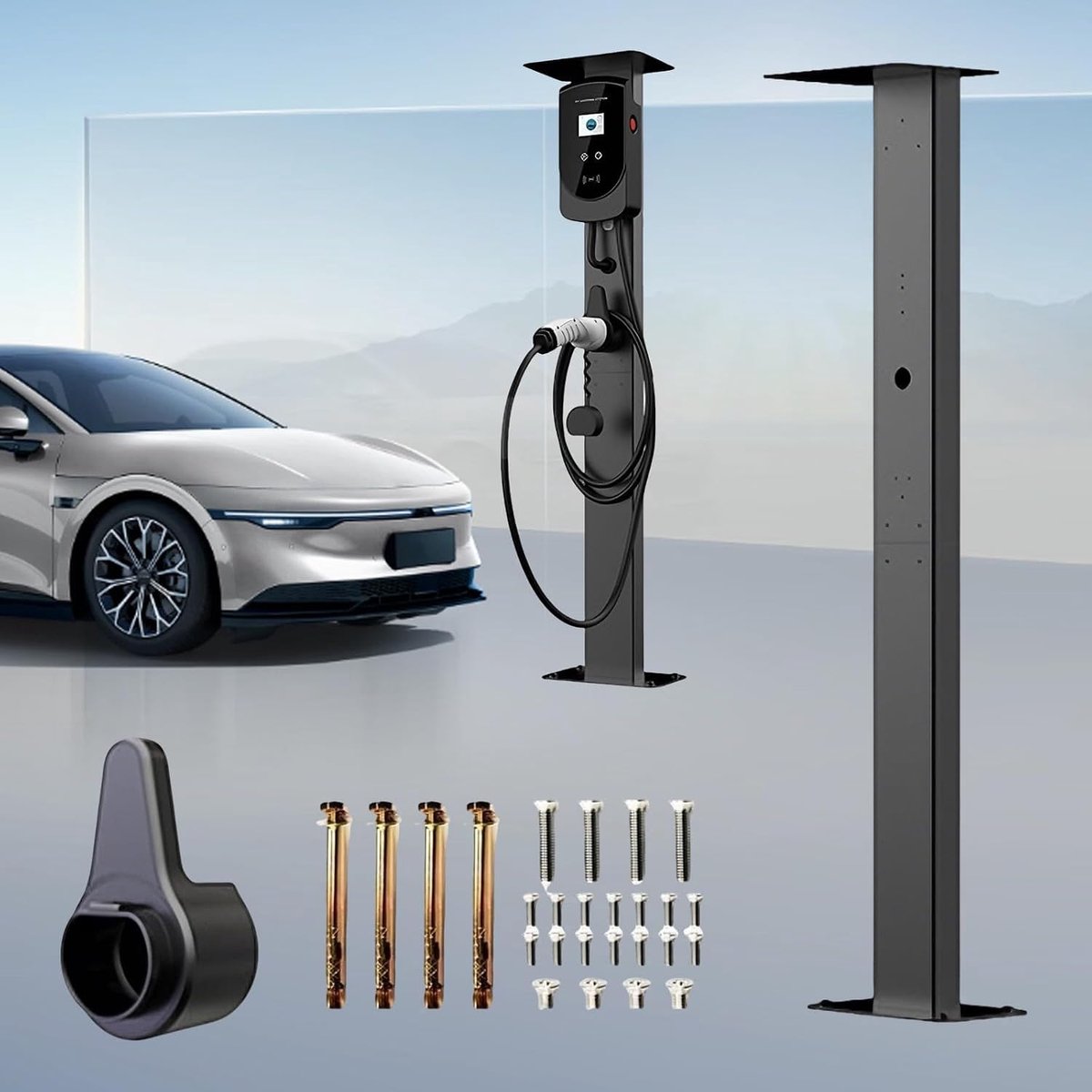 Zuil laadstations voor elektrische auto's, universele wandbox