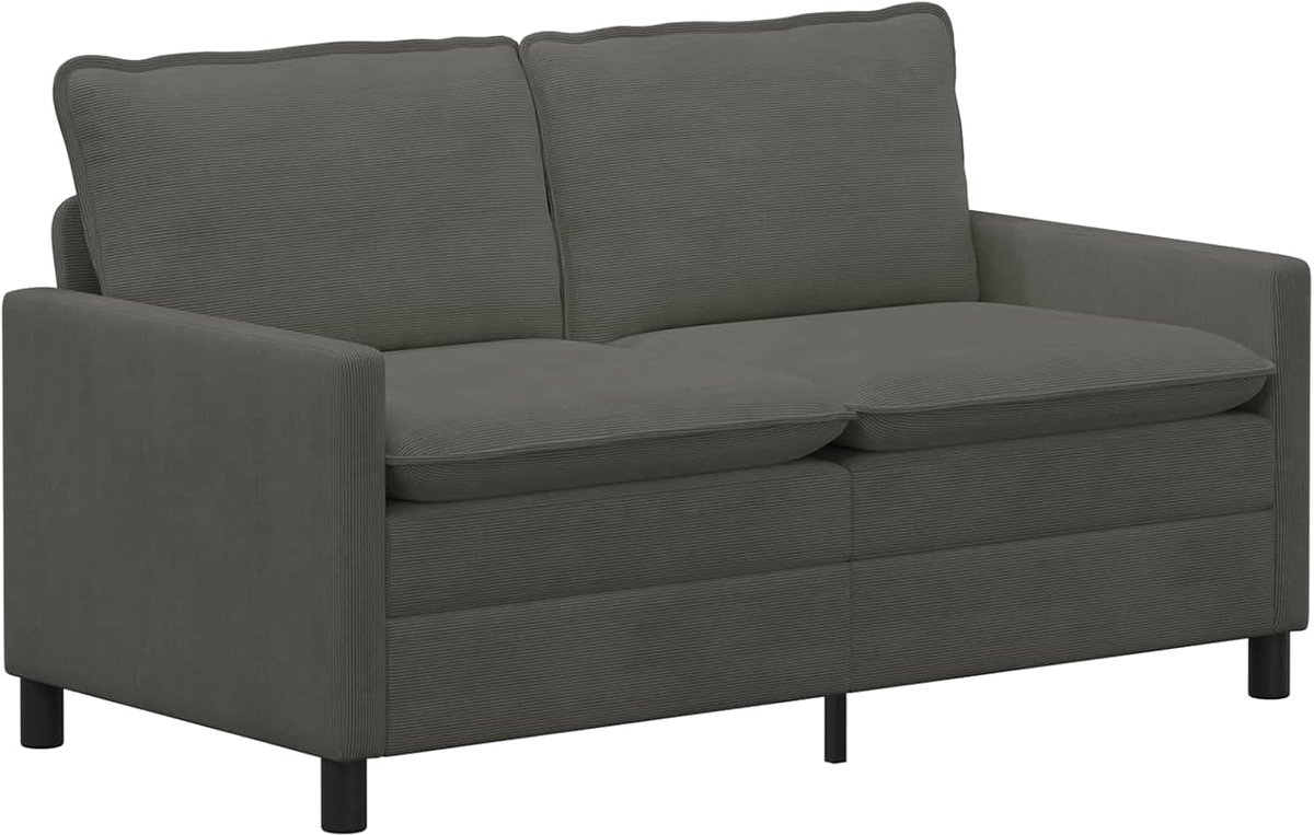 Corduroy bank, 156 x 81 x 87,5 cm met metalen frame