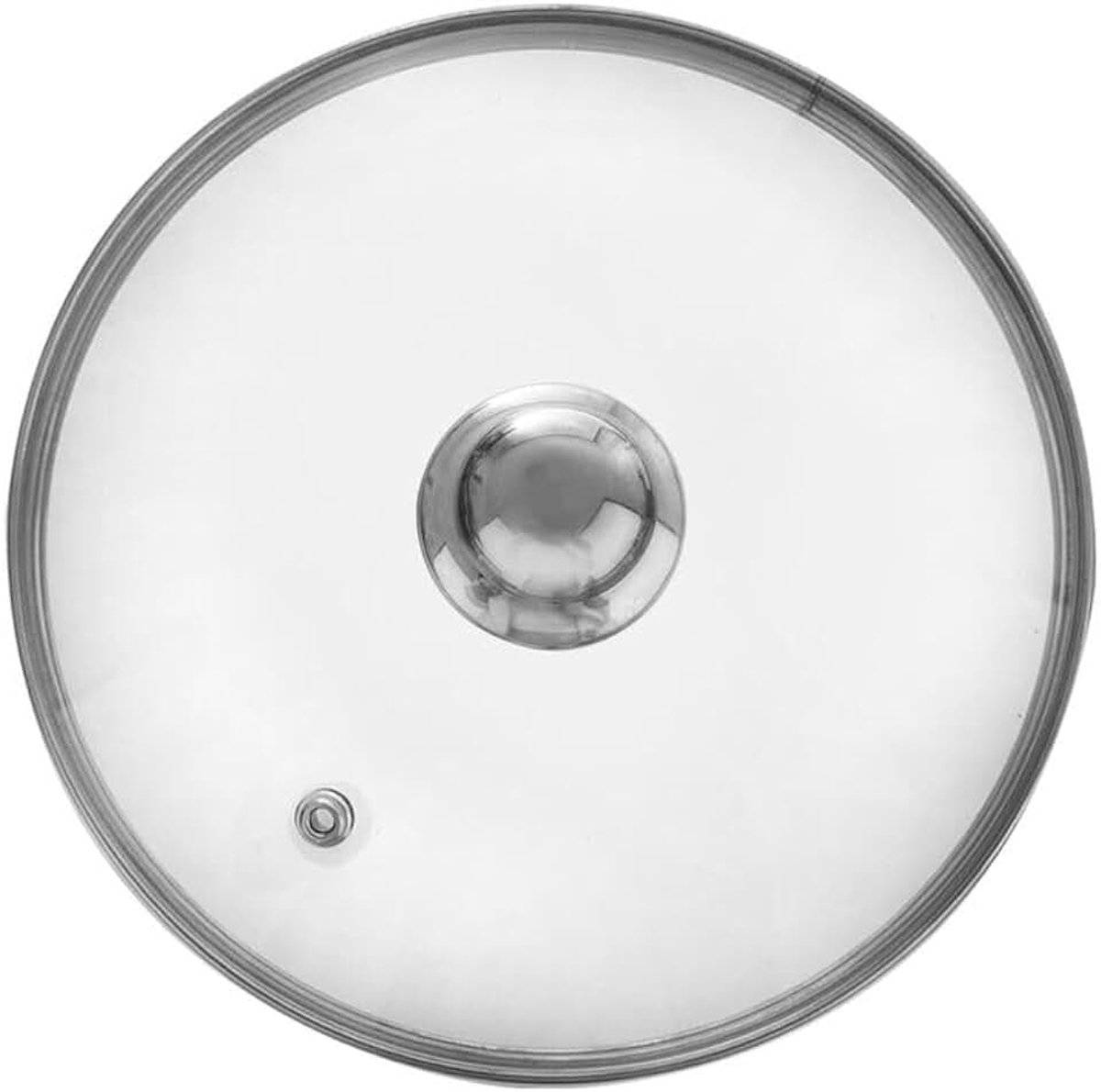 Deksel met roestvrijstalen ring voor pot / pan 200 °C hittebestendig glas 14, 16, 18, 20, 22, 24, 26, 28, 30 cm (24 cm)