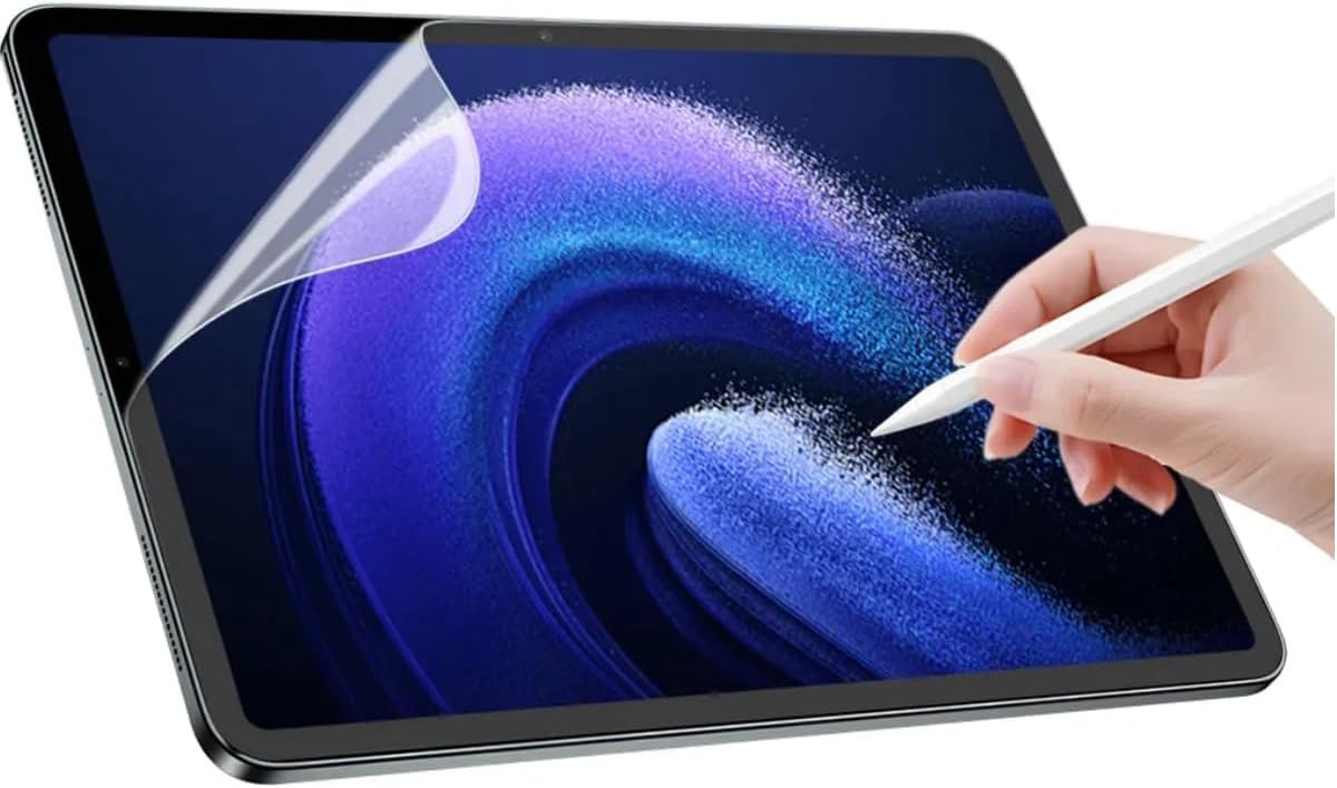 [2 stuks papieren beschermfolie voor Xiaomi Pad 6 Pro/Xiaomi Pad 6, matte papierfolie om te schrijven en te tekenen, luchtbelvrij, anti-krassen, anti-vingerafdruk
