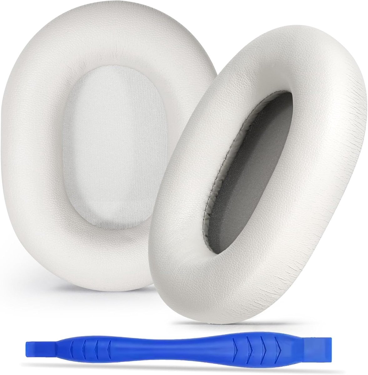 Oorkussens voor Sony XM5 ruisonderdrukkende hoofdtelefoon, premium WH-1000XM5 oorkussens Covers met zacht eiwitleer, geoptimaliseerd traagschuim (zilver)