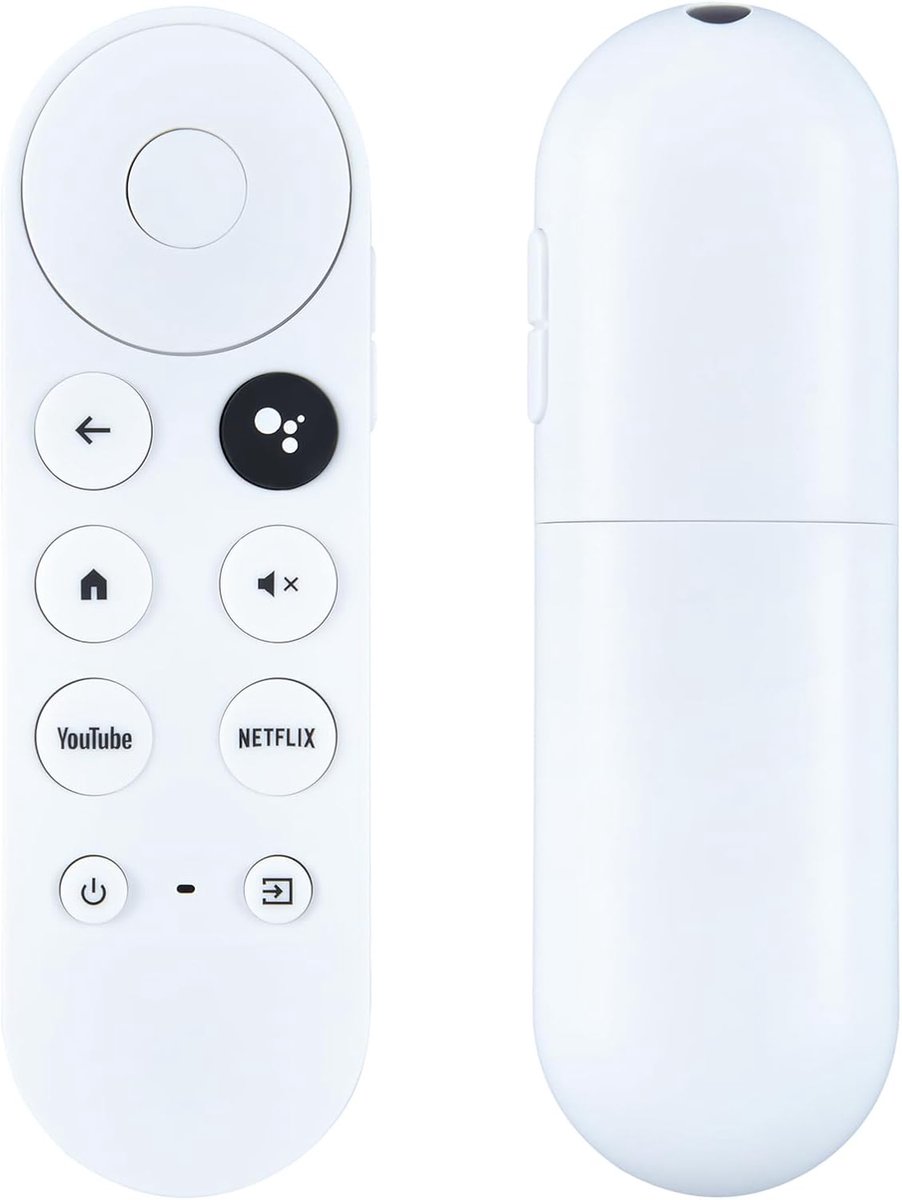 Vervangende afstandsbediening geschikt voor Google TV afstandsbediening, voor Google TV Streamer (alleen voor Snow Chromecast Google)
