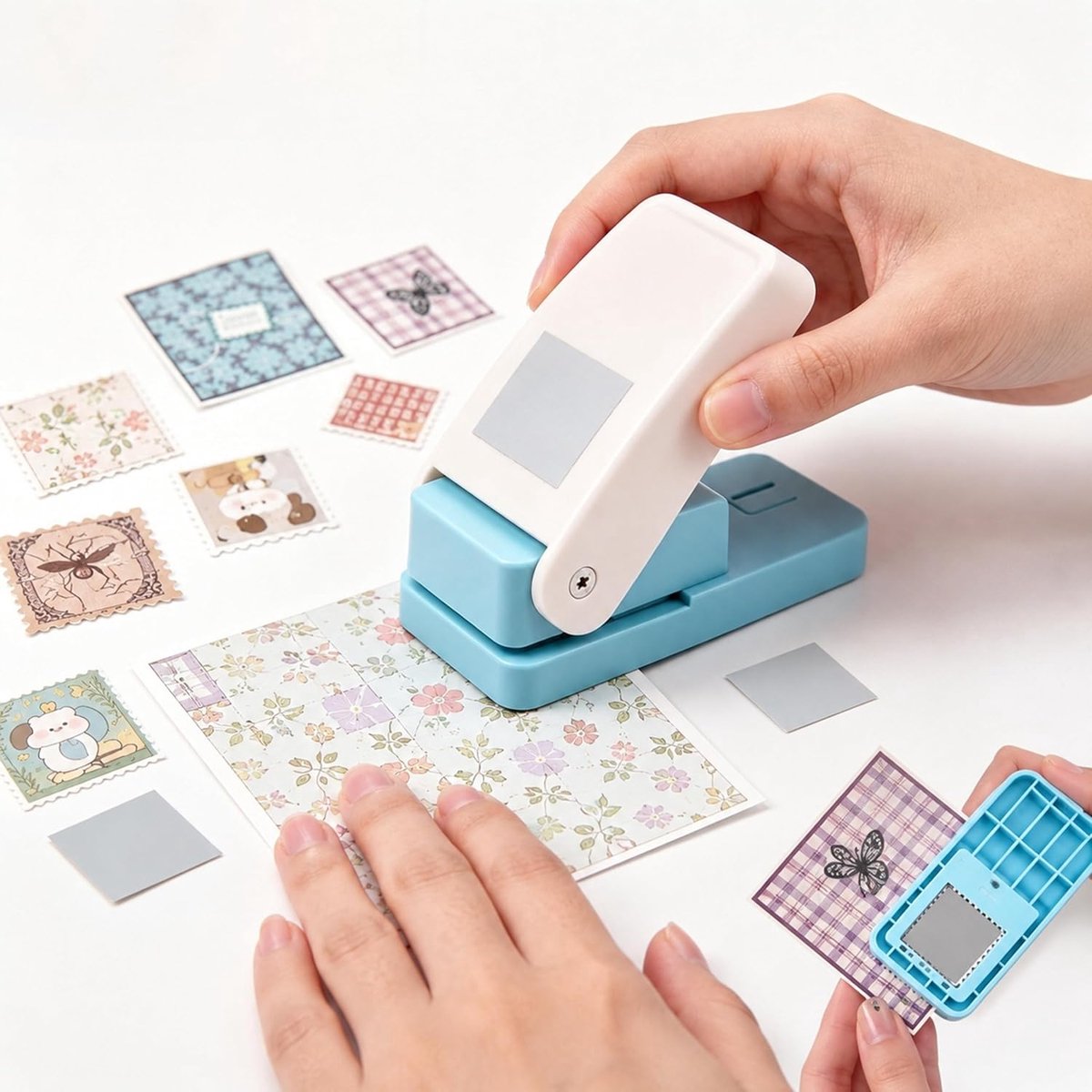 Pons in Postzegelvorm, Draagbaar, voor Scrapbooking, Kaarten, Labels en Doe-Het-Zelf-Knutselprojecten