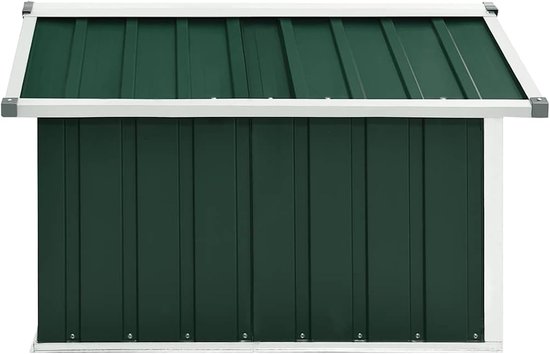 Schuur voor grasmaaiers, garage voor robot, grasmaaier, robot, grasmaaier, verzinkt, groen, 92 x 97 x 63 cm — afbeelding 4
