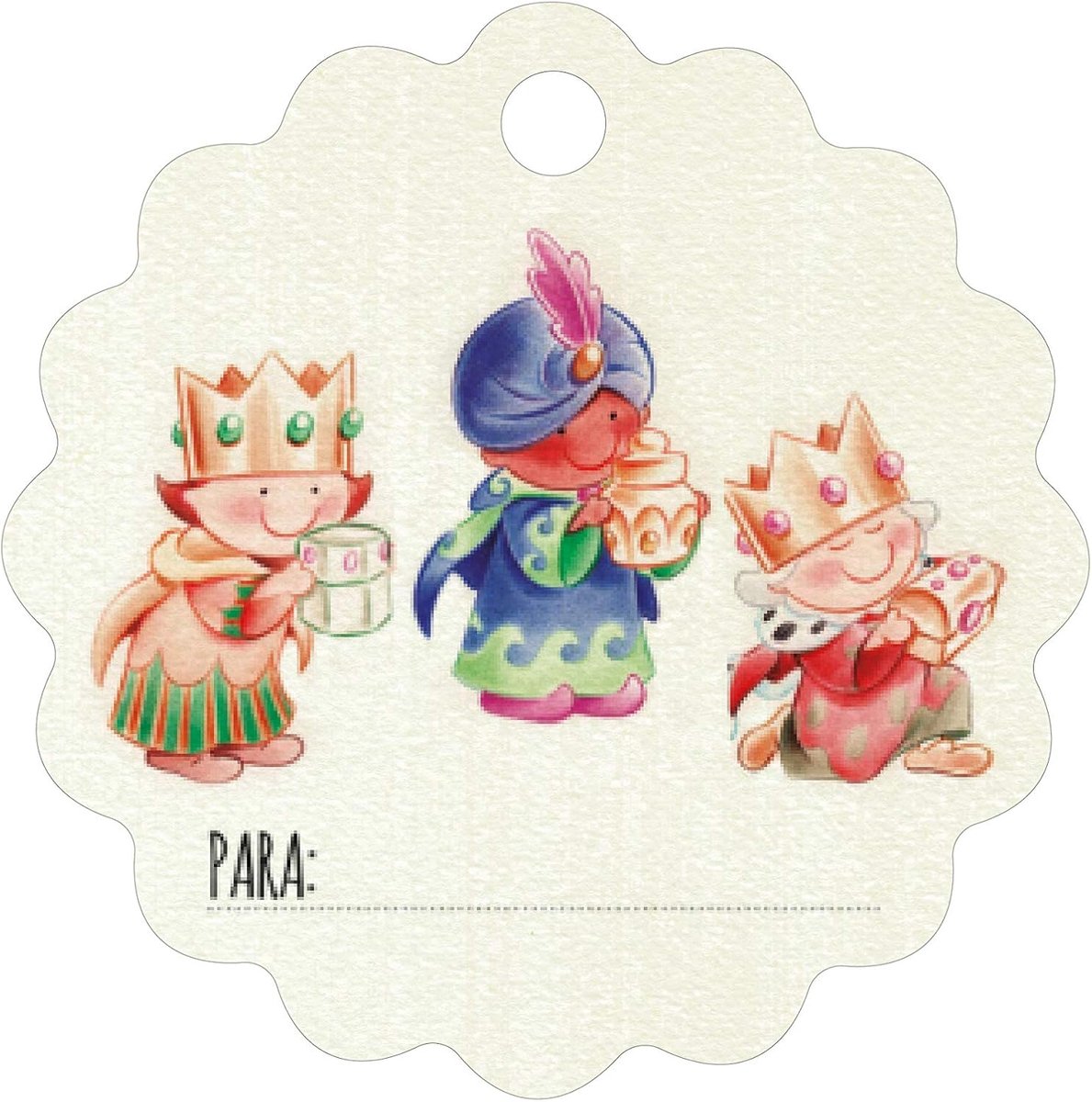 Golfkaart, motief: toverkoningin, 28 stuks, papier, wit, 2 x 4 cm