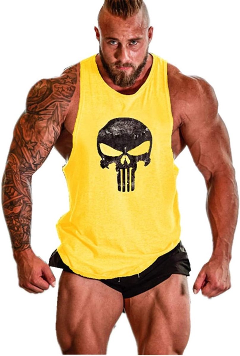 Gym Tanktop Mouwloos Bodybuilding Tanktop Gym Katoen Sport Tank Top