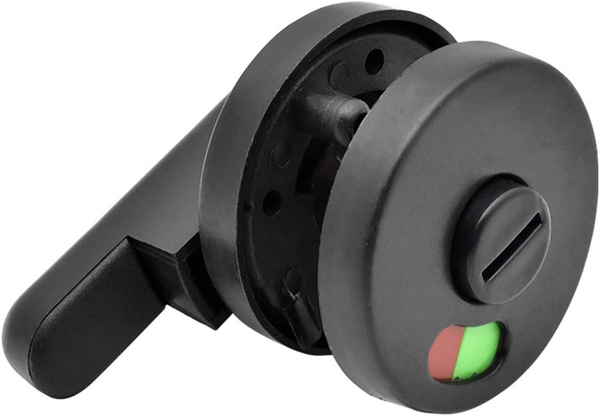 metalen deurslot voor toilet en douchecabine - Lock - Rim Lock - Zwart