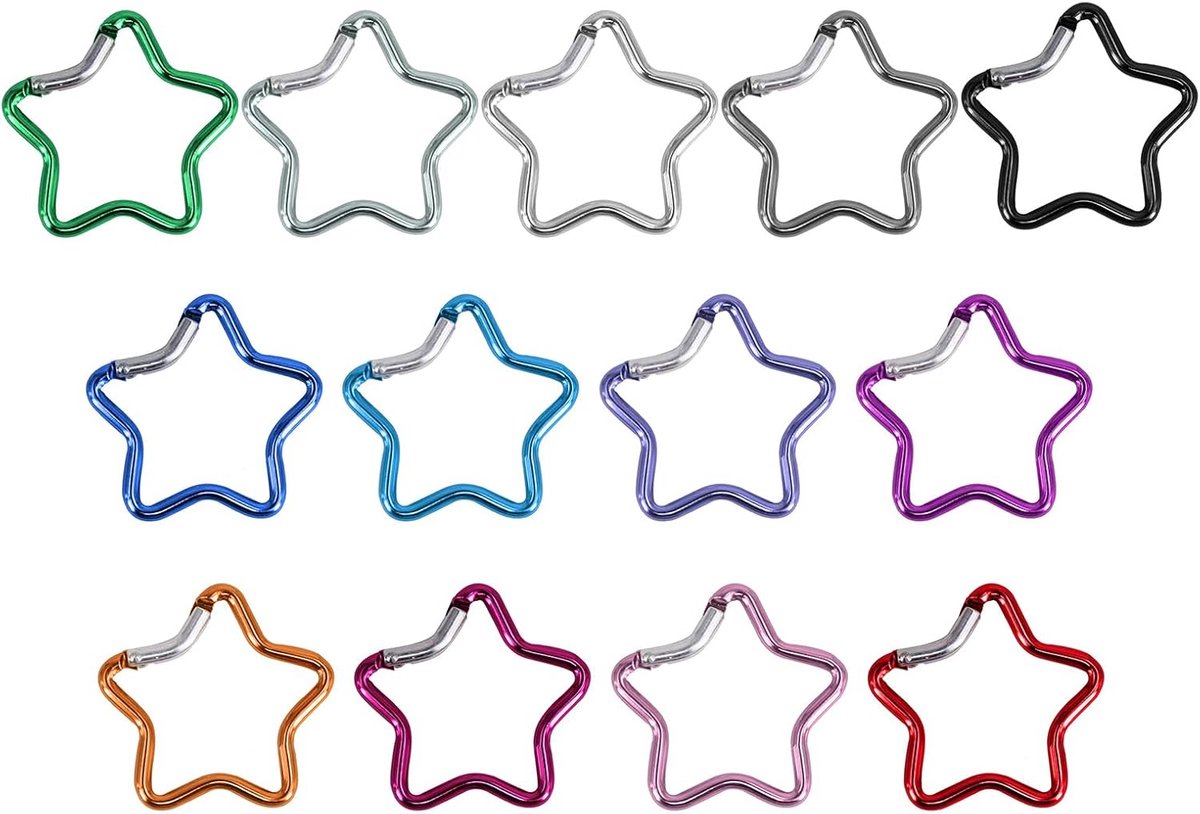 Clip Stervormige Klimmen Gesp Aluminium Heavy Duty Sleutelhanger Haak Voor Camping Vissen Wandelen Reizen Outdoor Camping Sleutelhanger Haak