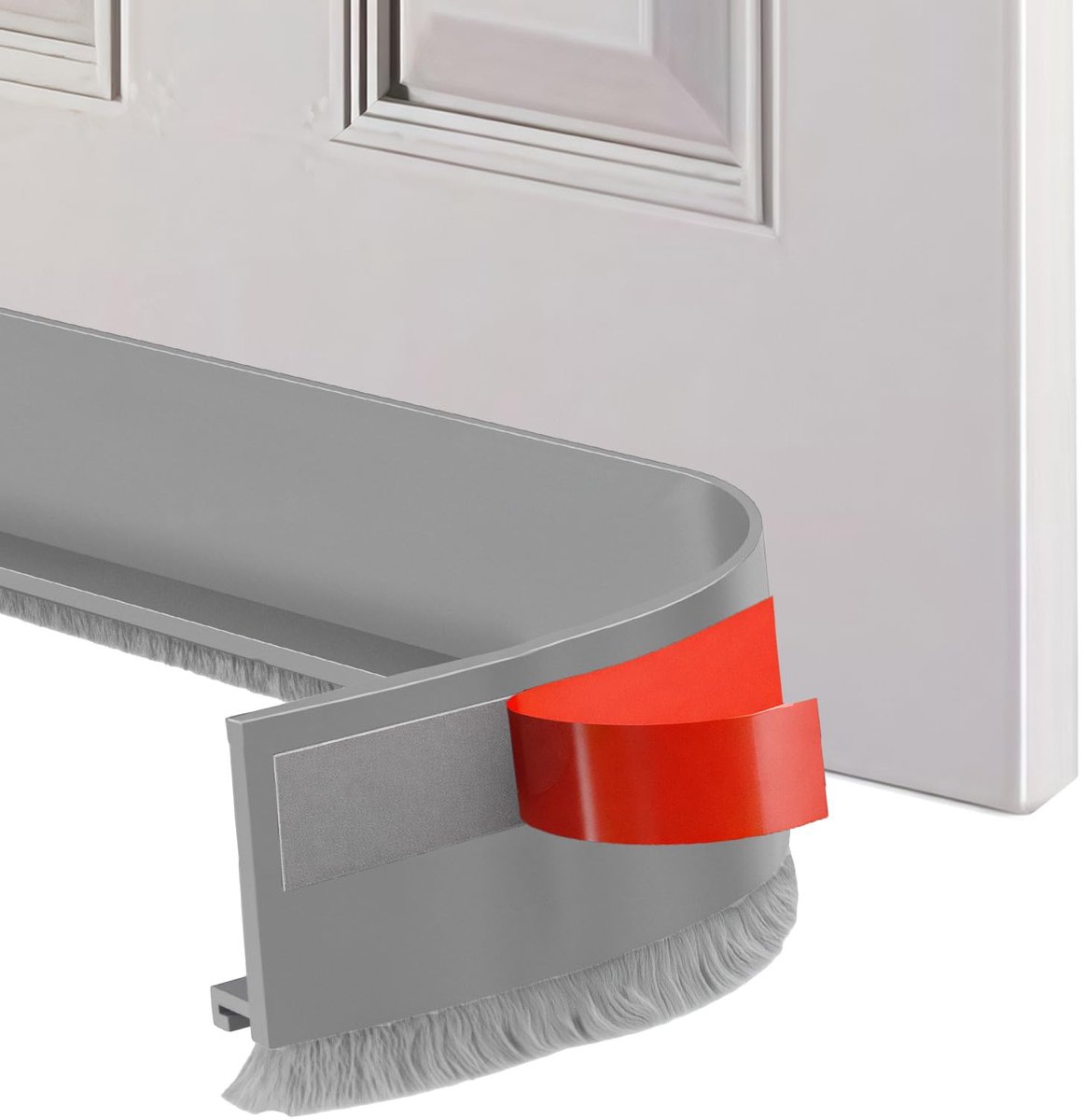 MTTproducts- Deurborstelstrip 2 x 100 cm - Zelfklevende Tochtstopper - Milieuvriendelijk Materiaal - Flexibel en Duurzaam - Effectieve Bescherming teg