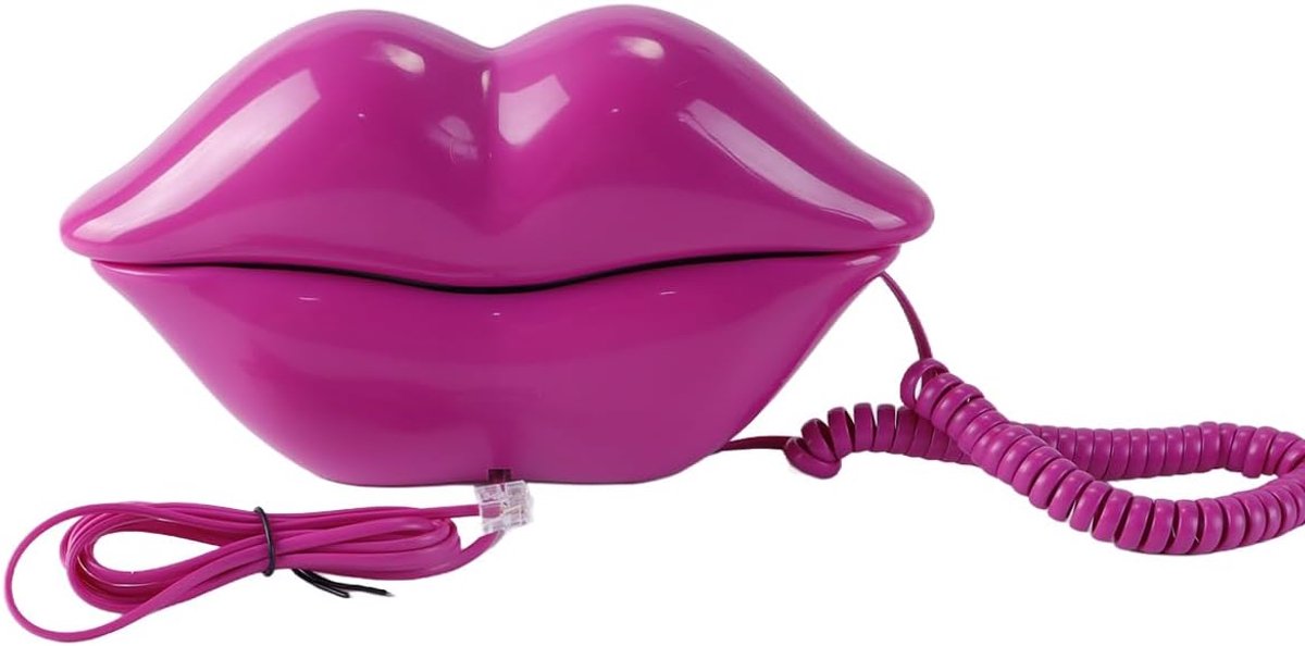 Dailygoods- Vaste Telefoon Creatief Design - Roze Telefoon - Draadloze Telefoon - Kunst Decoratie - Betrouwbare Communicatie - Eenvoudige Bediening