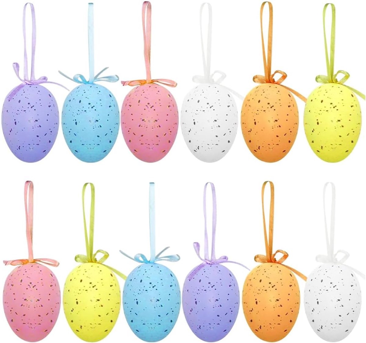 Paaseieren 6 cm - Dotted patroon - Voor knutselen en decoratie - Eenvoudig te schilderen - ServiceTopper