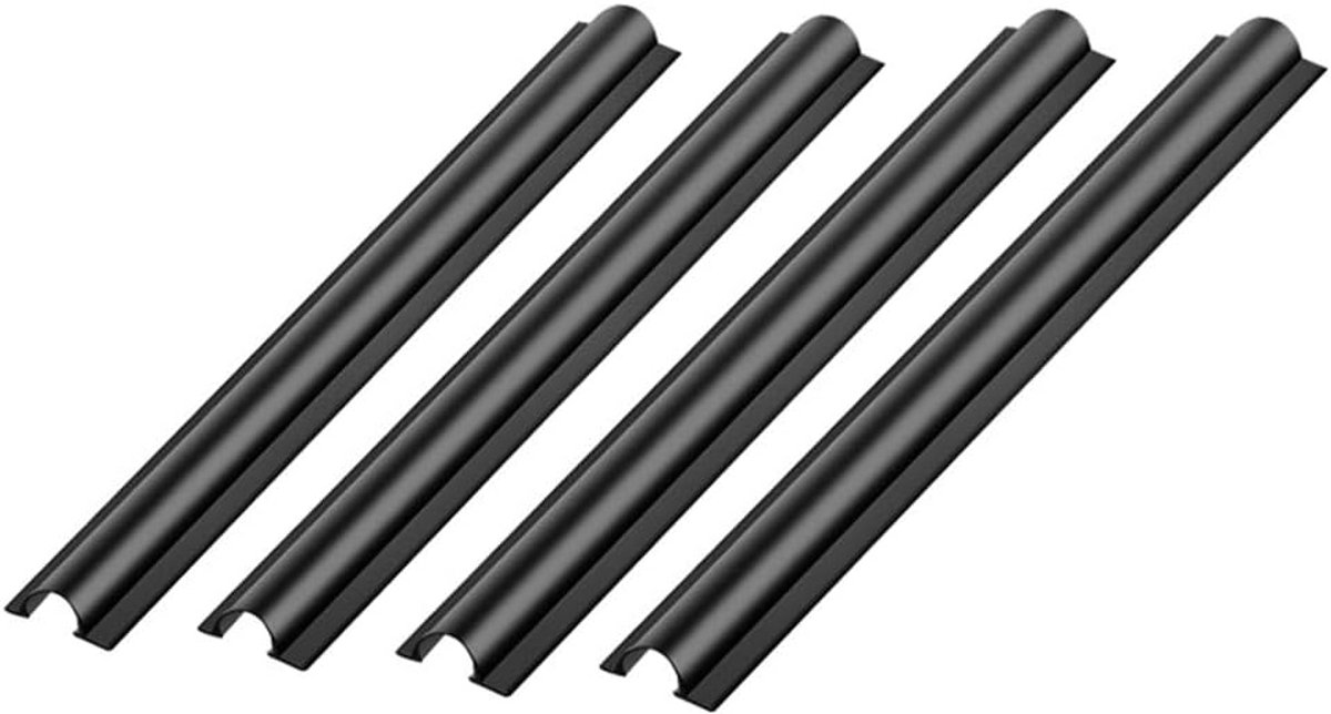 Dailygoods- Kabelmanchet 4 Stuks - Kabelsok - Kabelmantel - PVC - Zwart - 180 x 16 mm - Kabelhoes