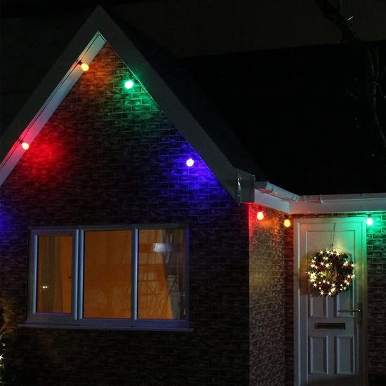 3W LED Gekleurde Lampen, Kleurrijke Lampen Bolvorm, Decoratieve Lamp voor Terrassen Biertuinen, Gemengde Kleuren, Set van 10 — afbeelding 4