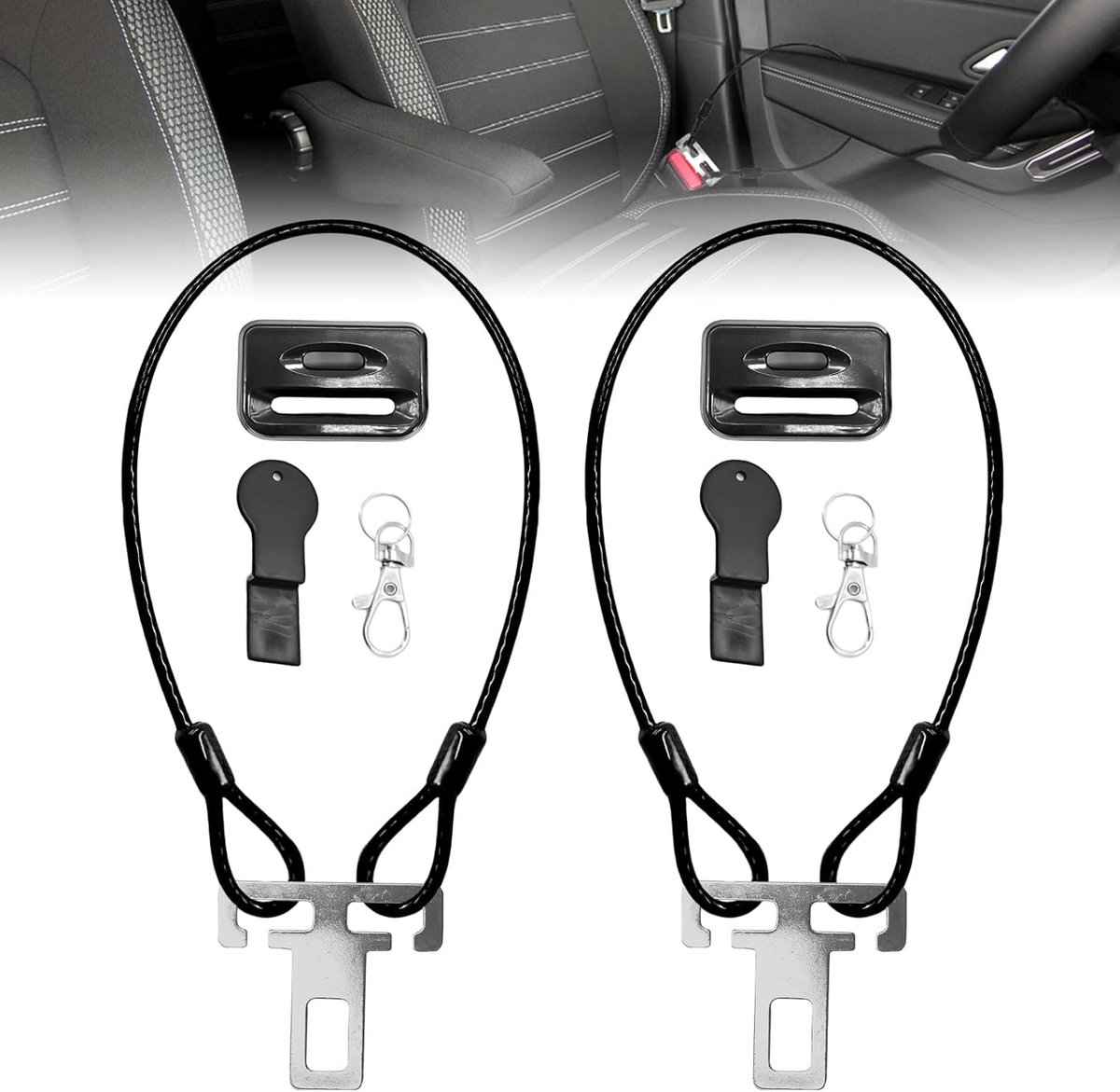 2 Stuks Motorhome Diefstalbeveiliging, 60 cm Beveiliging voor Auto's en Campers, Effectieve Bescherming tegen Diefstal en Inbraak