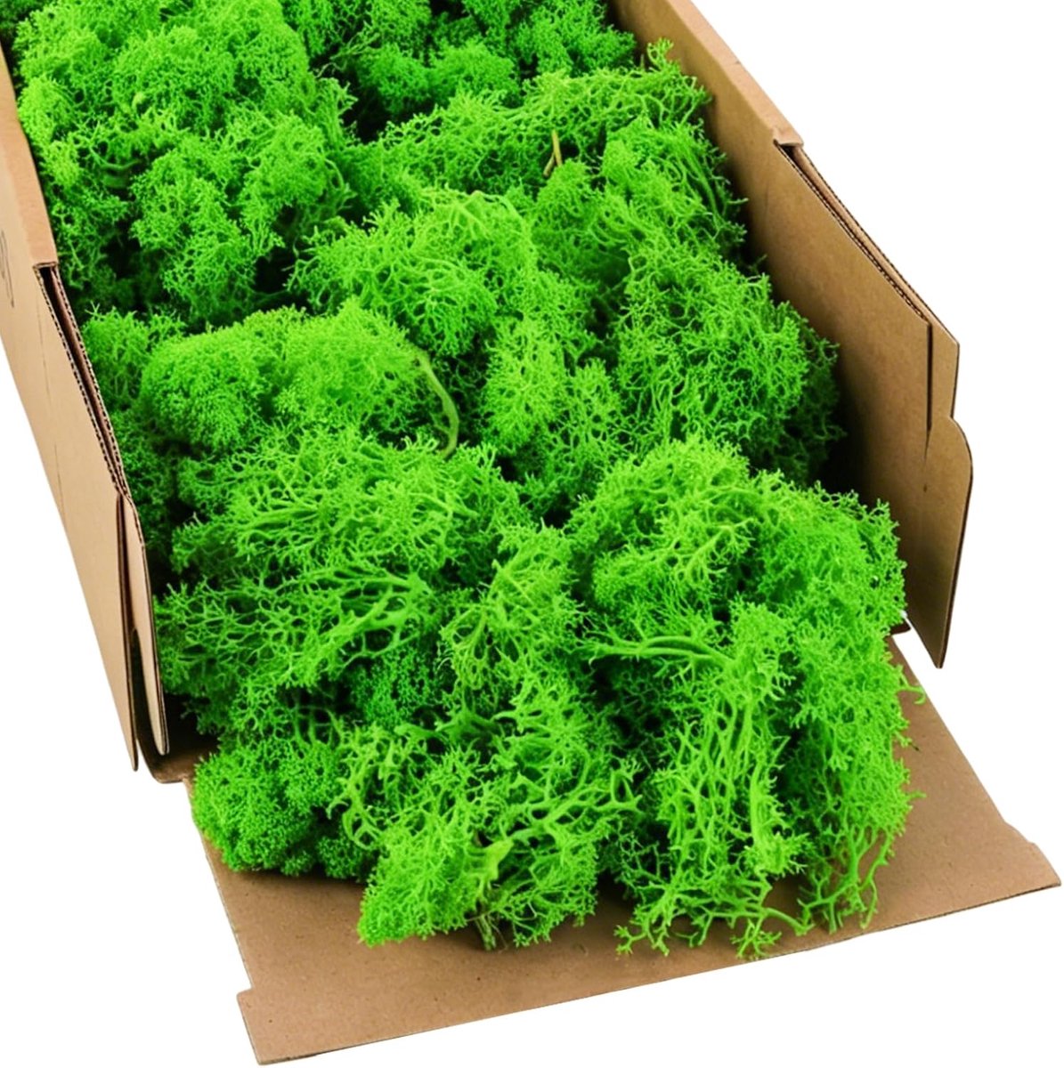 Kunstmos, 500 g, lichtgroen, voor modelbouw, moswand