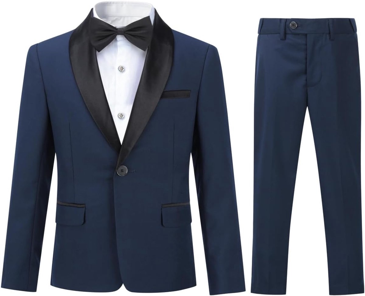 Tweedelig kostuum voor jongens, omslagdoek, één knoop, elegante en comfortabele bruiloftsbanket jurk