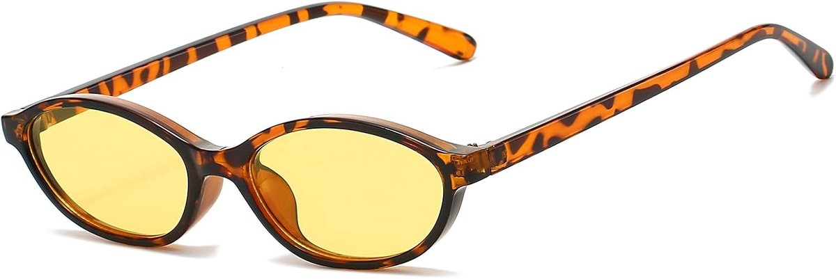 Ovale zonnebril vintage slank Cateye zonnebril voor dames heren mode bril