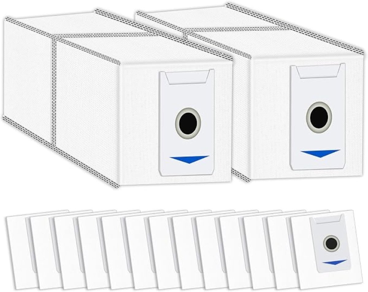 15 stuks T30 Pro Omni vervangende stofzakken voor ECOVACS DEEBOT T30 Omni / T30 Pro Omni / Yeedi M12 Pro+ robotstofzuiger - zelflegende dock wegwerpzakken met actief koolfilter