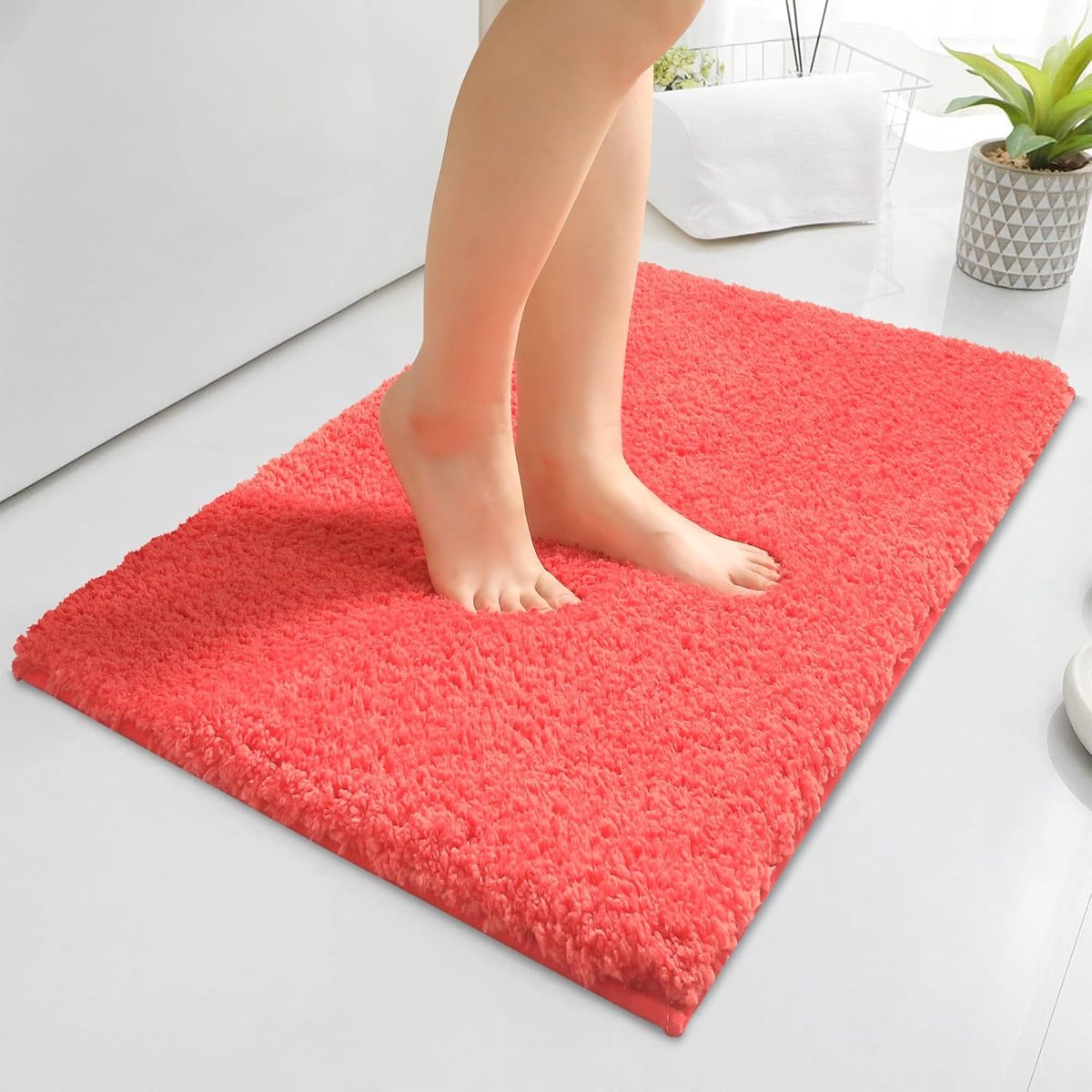 Badmatten met waterabsorberend, zachte microvezel badmatten, duurzame machinewasbare badtapijten voor badkamer, dikke douchemat