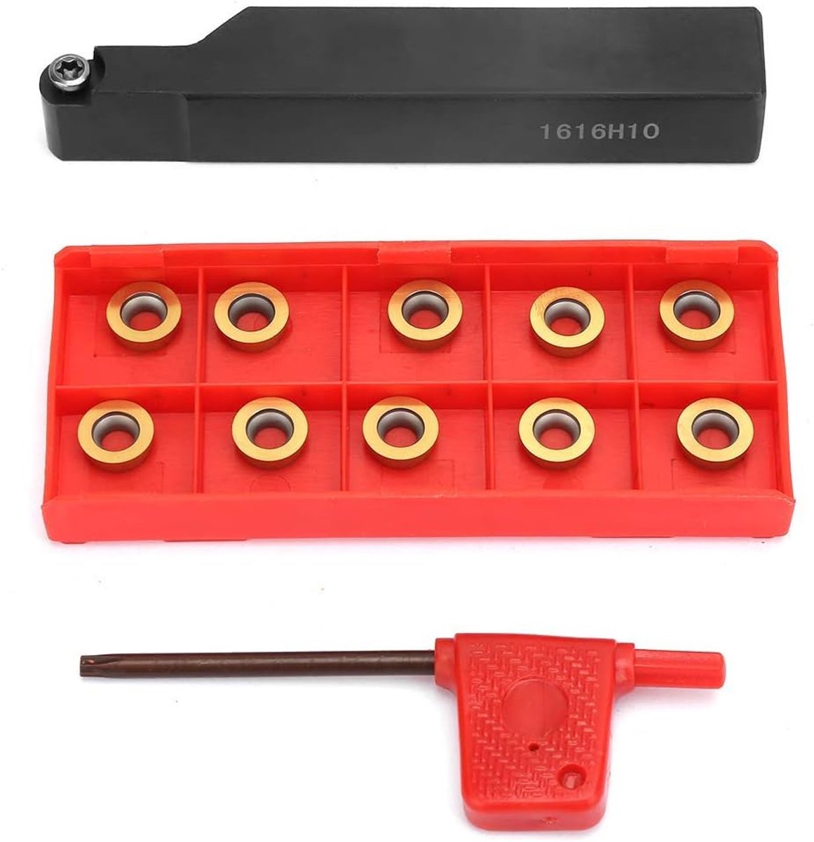 Draaibank Draaigereedschaphouder Carbide Inserts met Wrench Threading Boring Bar Set voor Staal Semi-afwerking