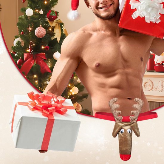 String Bulge Pouch, Kerstmis Mannen G String Sexy Grappig Kerstman Ondergoed Tangas Onderbroek Ondergoed Vriend — afbeelding 2