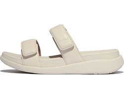 FitFlop F-Mode Go Adjustable Flatform Two-Bar Slides Vrouwen - Paris Beige