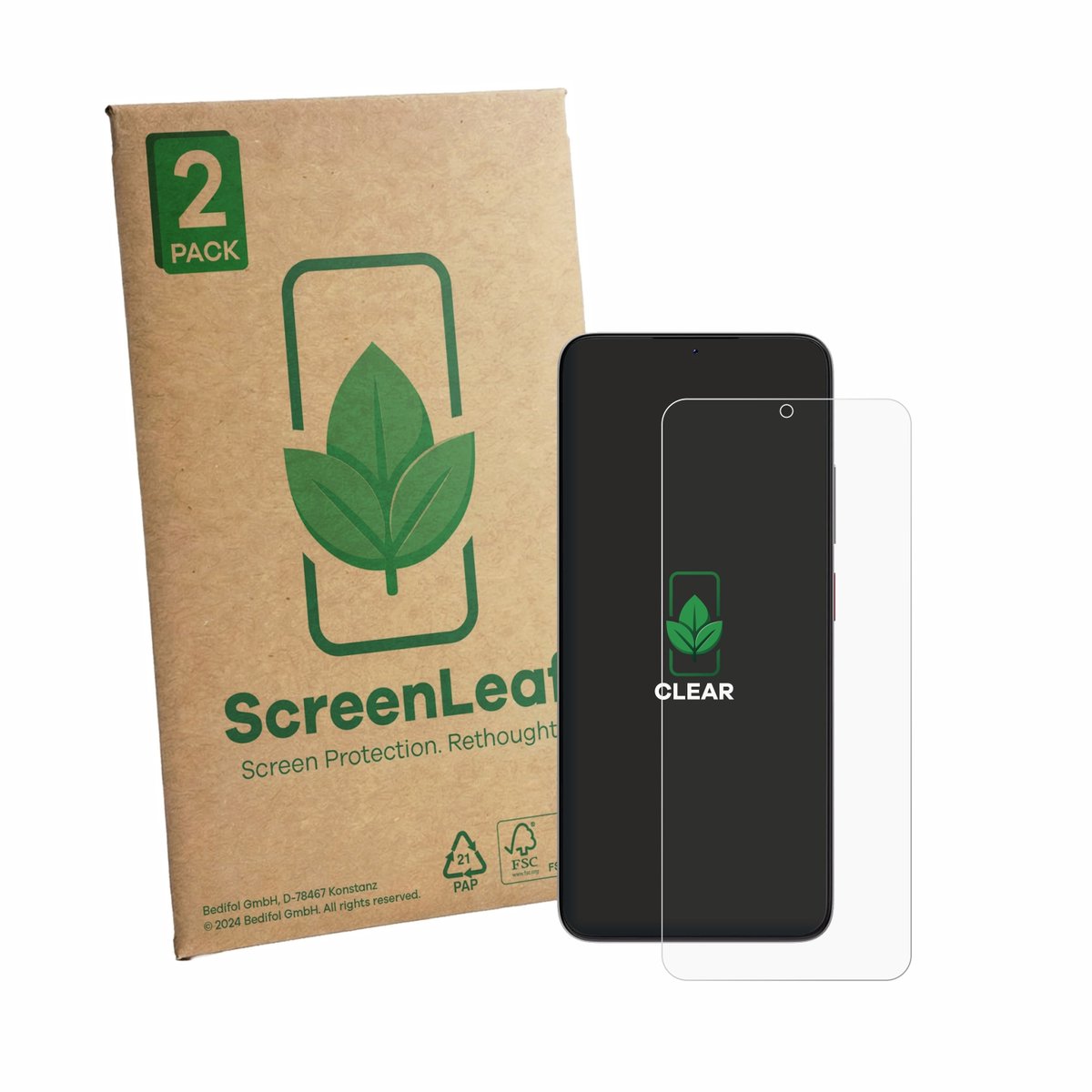 2 Stuks Screenprotector voor ZTE Blade V80 Max - Hoogwaardige Beschermfolie transparant