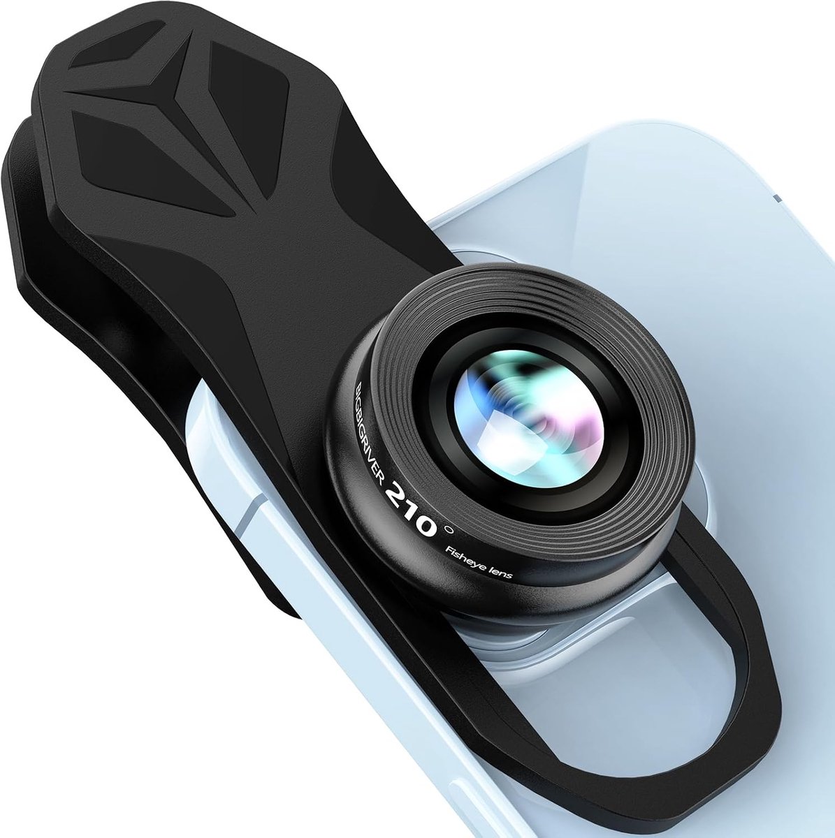 210° Fisheye-lens, professionele mobiele telefoonlens voor iPhone, Samsung, Pixel, Blackberry, iPad, notebook, enz. Fisheye-lens