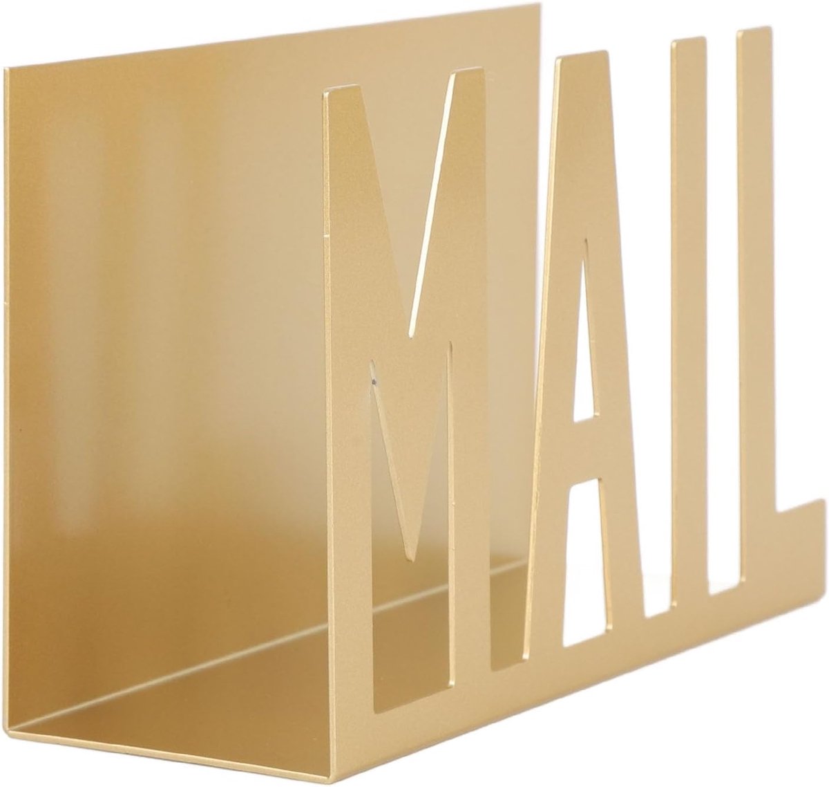 Postorganizer Houder voor Bureau, Stijlvol Hol Ontwerp Desktop Postrek voor Rekeningen, Brieven, Papieren Ideaal Als Housewarming, Huwelijksgeschenken (GOLD)
